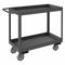 Stock Cart With High Lip, 2 Shelf, Size 18-1/4 x 36-1/4 x 37-5/8 Inch, Gray