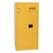 Flammable Safety Cabinet, 60 Gal., 34 Inch x 34 Inch x 65 Inch Size, Yellow, Manual Close