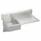 Service Sink, Stainless Steel, Silver, 18 x 20 1/2 Inch Bowl Size, 10 Inch Bowl Depth