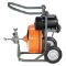 Drain Cleaner, 8 Inch Wheel, 1/3 HP Motor With Switch, 10 Feet Power Cord, GFI