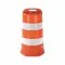 Traffic Barrel, 4 Reflective Stripes, 4 Inch Reflective Stripe Height