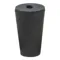 Stopper 25mm Rubber Black Pk 30