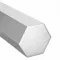 Hex Bar, 1 1/2 Inch Hex Width, 6 Ft Overall Length, Aluminum