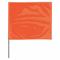 Marking Flag, 2 1/2 x 3 1/2 Inch Flag Size, 18 Inch Staff Ht, Fluorescent Orange