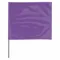 Marking Flag, 2 1/2 Inch x 3 1/2 Inch Flag Size, 36 Inch Staff Ht, Purple, Blank