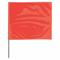 Markeringsvlag, 4 inch x 5 inch vlaggrootte, 21 inch personeel Ht, fluorescerend rood, blanco