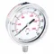 Commercial Pressure Gauge, 0 To 300 PSI, 3 1/2 Inch Dial, Bottom