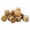 Natural Tapered Cork, 16 Trade Size, 1 3/32 Inch Bottom End Dia, 60 PK