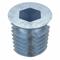 Hex Drive Threaded Insert, M6-1Int Thrd Sz, 13 mm Overall Length, 11.913 mm Dia