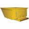 Self-Dumping Hopper, 20.3 Cu ft Cubic Foot Capacity, 55 3/4 Inch Length, Yellow