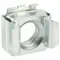 Spring Nut, Square Clip-On, Steel, Zinc Plated, 1/4 Inch Size