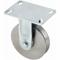 V-Groove Track-Wheel Plate Caster, 6 Inch Dia, 7 3/4 Inch Height