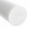 Plastic Rod, 2 Ft Plastic Length, White, Opaque, 9, 600 Psi Tensile Strength