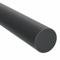 Polyurethane Rod, Standard, 1 1/2 Inch Dia, 4 ft Length, 75D, Black, Opaque