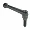 Adjustable Handle, Ball Knob, Zinc, M12 Thread Size, 39.88 mm Stud Length