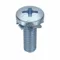 Machine Screw, #8-32 Thread Size, 1/2 Inch Length, Steel, Zinc Plated, Pan