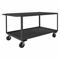 Utility Cart With Lipped & Flush Metal Shelves, 3000 lb Load Capacity, Steel, Std