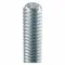 Fully Threaded Rod, 5/8 11 Thread Size, Steel, Zinc Plated, Left Hand