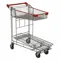 Platform Shopping Cart, Nestable Platform With Folding Top Basket Shopping Cart