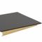Natuurlijk sponsvel, standaard, 12 inch x 24 inch nominale maat, 1/2 inch dik, zwart