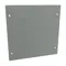 Flush Cover, Carbon Steel, 16 Gauge, Ansi 61 Gray, Powder Coat Finish