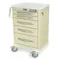 Treatment Cart, Five Drawers, E-Lock, 40.5 x 30 x 22 Inch Size, Aluminum