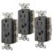 Gfci Receptacle, 15A, 3 Pk, Black