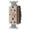 Gfci Receptacle, 20A 125V, 2-Pole 3-Wire Grounding, 5-20R, Almond