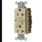 Gfci Receptacle, 20A 125V, 5-20R, With Alarm, Ivory