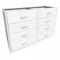 Base Cabinet, Size 48 x 22 x 35-1/8 Inch, Pearl White