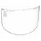 Face Shield, Clear, Uncoated, Polycarbonate, 9 Inch Visor Height, 15 1/2 Inch Visor Width