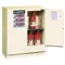 Flammable Safety Cabinet, 1 Shelf, 2 Doors, Self Close, 22 Gallon, White