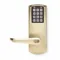 Electronic Keyless Lock, Entry With Key Override, Keypad, Cylindrical Mounting, Solid Cast