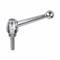 Adjustable Handle, Ball Knob, Stainless Steel Handle, 3/8 Inch To 16 Thread Size, Natural