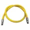 Chemical Hose Assembly, 1/2 Inch Hose Inside Dia, Yellow, 25 ft Hose Length