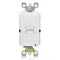 GFI Receptacle, 20 A, 125 VAC, White, 2 Poles