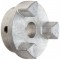 AL Coupling Hub AL110 Coupling Size, 1-1/8 Inch Bore Size, 1/4 x 1/8 Inch Keyway