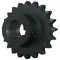 Roller Chain Sprocket, Bore To Size, 2 Inch Bore, 7.555 Inch Outside Dia. Steel