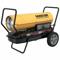 Portable Oil & Kerosene Torpedo Heaters, Wheeled Mounted, 5, 375 Sq Ft Heating Area