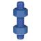 B7 Fluoropolymer Coated Stud With 2H Nuts, 7/8 X 5 Inch Size, 4PK