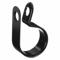 Cable Clamp, Nylon, 3/8 Inch Size, Black, 25Pk