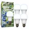 Light Bulb, Blue Spc DaylPlus Grow LED, PK 4, A19, 150W INC Watt Eq, 120 V, 14W