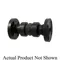 True Union Ball Check Valve, 1-1/2 Inch Valve Size, Flanged, Polypropylene Body