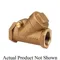 Y-Pattern Swing Check Valve, 1/4 Inch Valve Size, NPT, PTFE, Bronze Body