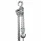 Stainless Steel Chain Hoist, 4000 Lb Load Capacity, 1 1/4 Inch Size Min. Between Hooks