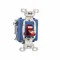 Toggle Switch, Lighted When On, Red, 120V, 20A, 120/277V, Single Pole