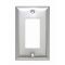 Decorator Opening Wall Plate, 1 Gang, Stainless Steel