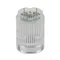 LED Light Element, 25mm Dia., Clear/White, Permanent Light Function, 24 VDC, Npn Polarity