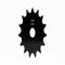 Sprocket, 5/8 Inch Size, Plain Bore, Hardened Teeth, Black Oxide