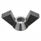 Wing Nut, Steel, 1/4-20 Thread Size, 1-1/2 Inch Wing Span, 10Pk